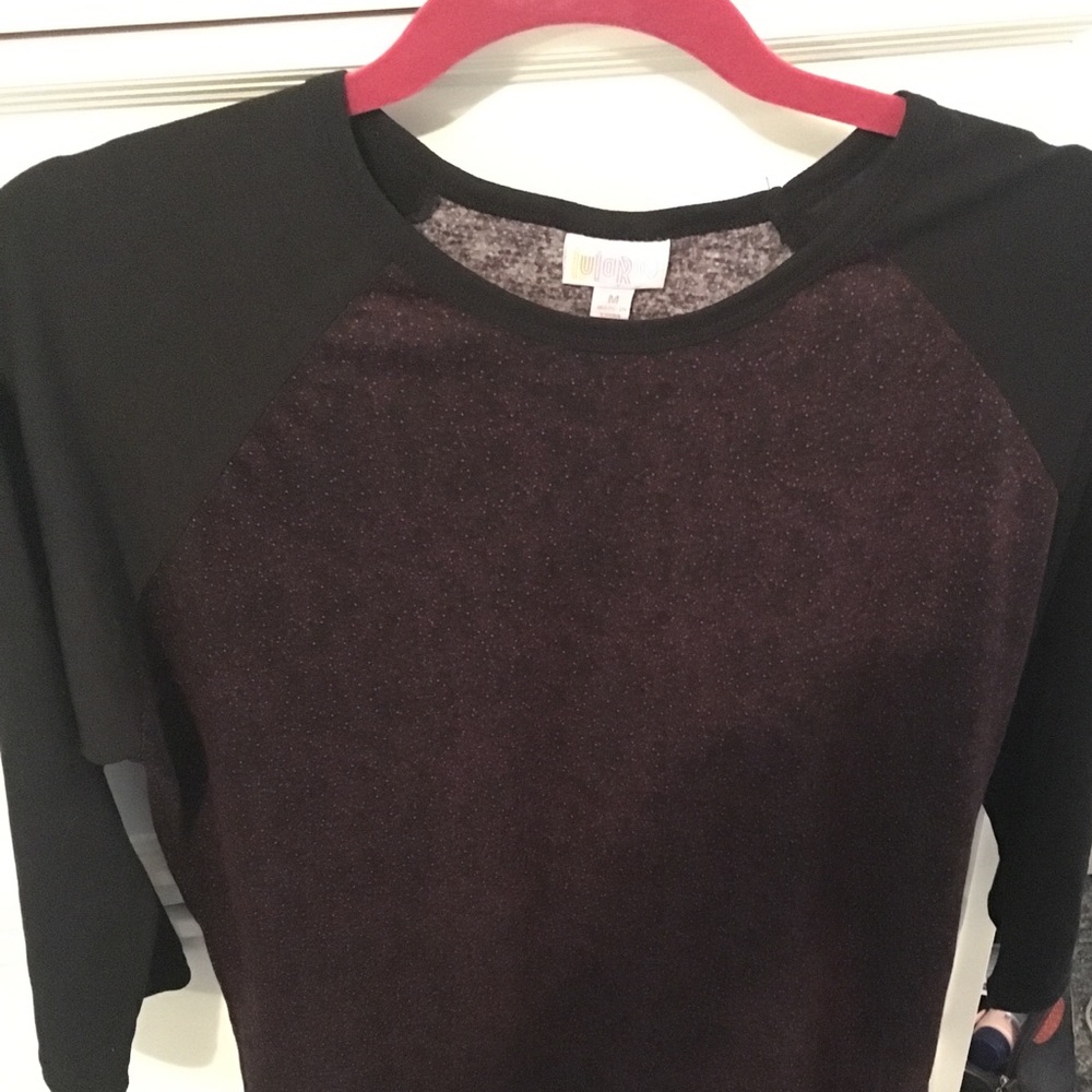 LULAROE BLACK RANDY SZ M 🔮🎆👚